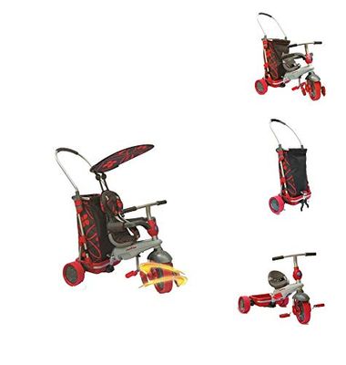 Kinderdriewieler Smart Trike & Go - rood/zwart