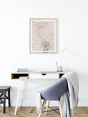 Komar Quadro da parete L'amour des Plantes - Dimensioni: 40 x 50 cm - Poster stampa artistica decorazione soggiorno, camera da letto