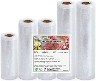 KitchenBoss G1520285005VC Food Vacuum Bags, PA+PE, Clear