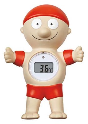 TFA Dostmann Thermomètre de bain, en plastique, rouge, 9,5 x 4 x 14 cm, 30.2032.05