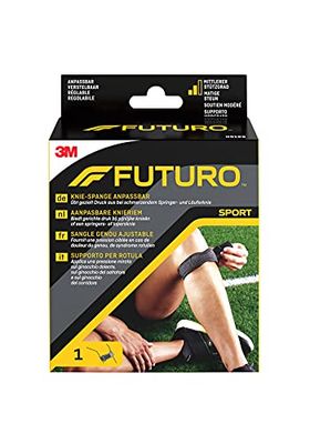 FUTURO Rodilleras ajustables (31,8 – 44,5 cm) – Pelotas de presión específicas para rodillas de corredor y tendinitis, ligeras y transpirables, para uso diario y deporte