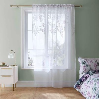 Catherine Lansfield WISTERIA FLORAL TENDE IN COPPIA 140X122