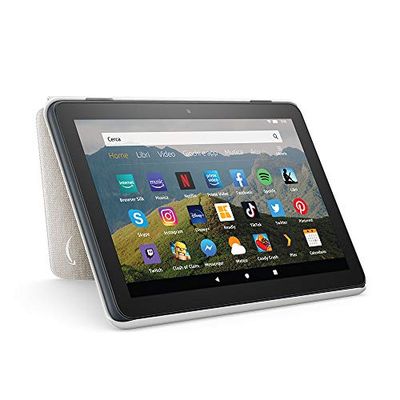 Custodia per tablet Amazon Fire HD 8 (compatibile con dispositivi di 10ª generazione, modello 2020), grigio chiaro