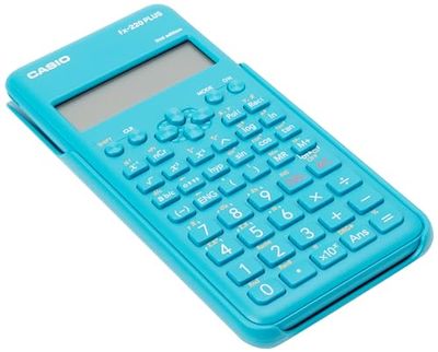 Casio Fx-220Plus-2 Calcolatrice Scientifica, 181 Funzioni, Alimentazione A Batteria, Azzurro, 16.4 cm