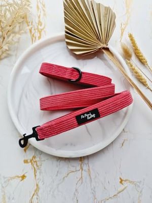 Correa para Perro con cordón Rosa Rosa, Reversible