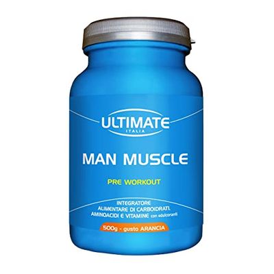 Ultimate Italia - Man Muscle Pre-Workout gusto Arancia 500g - Integratore Alimentare - 500g