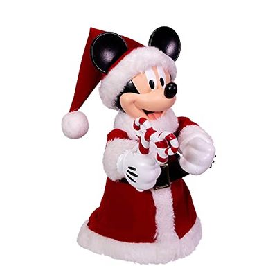 Kurt Adler Mesa de árvore de Mickey Mouse de 10 polegadas com braços flexíveis, vermelho, 10 polegadas