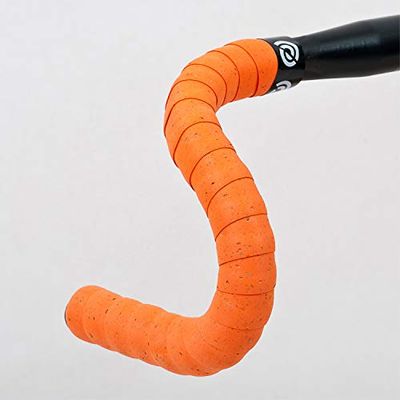 Cykelband kork plus väghandtag bar tejp - orange/orange