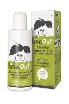 Liceout Shampoo anti-pidocchi - Trattamento della pediculosi, con azione morbida sulla pelle capelosa in caso di pidocchi. Shampoo 125 millilitri+ pettine