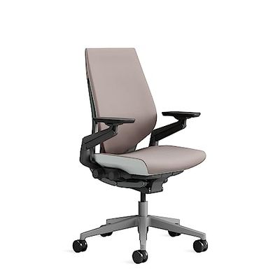 Steelcase Gesture, chaise de bureau ergonomique avec accotoirs à 360° et soutien lombaire 3D Live Back Marron beige