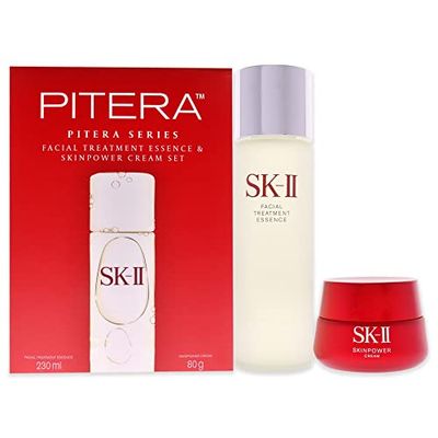 SK-II Facial Treatment Essence And Skinpower Cream Set For Unisex 2 Pc 7.77oz Treatment, 2.82oz Cream