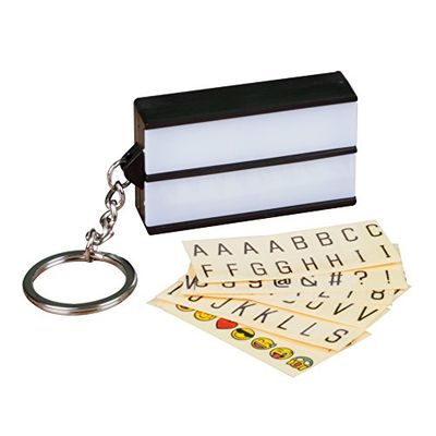 Thumbs Up! Lhtbxkey Porta-chaves brilhante ensina cinema Lightbox, multicolorido, 6 x 3,5 x 1,7 cm