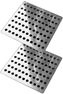 Great Ideas Lot de 2 Grands couvercles de vidange en Acier Inoxydable pour l'extérieur
