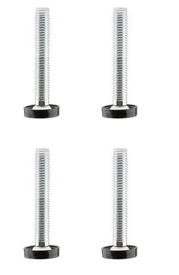 cyclingcolors 4 x thumb screws, M10 x 80 mm, adjustment screw, furniture feet, adjusting screw, adjustment feet, plastic steel screw, furniture