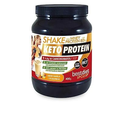 Keto Protein Shake Whey Protein 80% saveur vanille 400 g