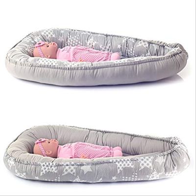 Kospu culla da viaggio multifunzione baby nest cocoon baby baby bozzolo paraurti da viaggio 100% cotone antiallergico