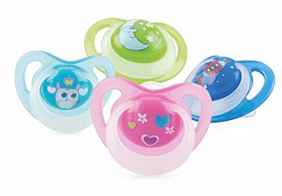 Nuby ID5818SOSM - Chupeta ortodôntica que brilha no escuro