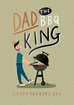Hotchpotch Vaderdag kaart voor papa, barbecue thema 5x7 inch
