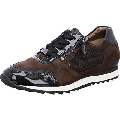 Hassia Barcelona sneakers för kvinnor, Darkbrown svart 8601, 42 EU Weit