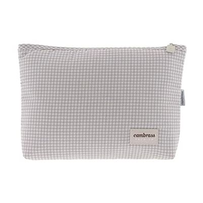 Cambrass – Toalettväska för förvaring av baby grooming grejer – babyväska med dragkedja – arrangör väska för toaletttoalett-väska Mini Windsord rå 6x28x20 cm