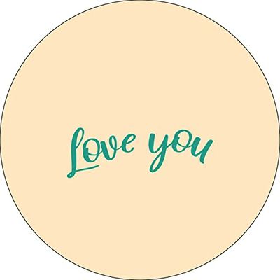 Bonateks, Round Digital Printed Mouse Pad, Non-Slip Base, for Office and Home, Diameter:22cm