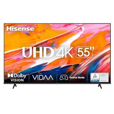 Hisense 55" UHD 4K 55A6K Smart TV VIDAA U6, Dolby Vision, HDR 10+, Alexa, Tuner DVB-T2/S2 HEVC 10, Nero (2023)