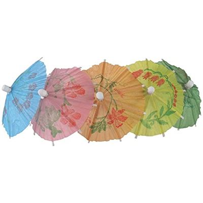 drinkstuff Lot de 144 parapluies en papier pour cocktail