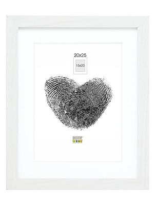 Deknudt Frames S66KF1-P1-20.0X25.0 - Cornice quadro / foto Basic, bordi in legno/MDF, colore bianco, 20 x 25 cm