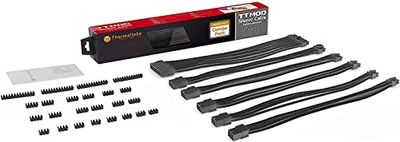 Thermaltake TtMod Sleeve Extension Voedingskabel Kit, ATX/EPS/8-pins PCI-E/6-pins PCI-E met kammen-zwart, AC-052-CN1NAN-A3