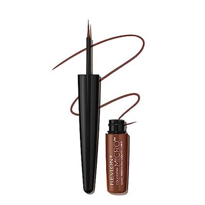 Revlon, Eyeliner ColorStay Micro™ Easy Precision Liquid Liner, Tenue 24H, Précision extrême, Application facile, N°302 What The Fudge (marron) 1,7 mL