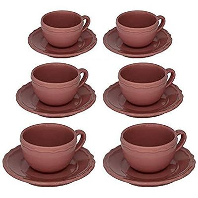 Vacchetti Juliet Tazzina Ceramica, Bordeaux