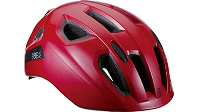 BBB Sonar, Cycling BHE-171-Casco da Bicicletta per Bambini e Ragazzi, Taglia M, Rosso Lucido (52-58 cm) Unisex-Giovani, M (52-58cm)