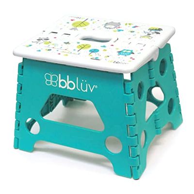 bblüv Folding Step Stool, Aqua