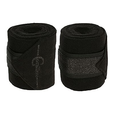 Kerbl 3297776 Empara Lot de 30 bandages en non-tissé Noir 300 x 12 cm