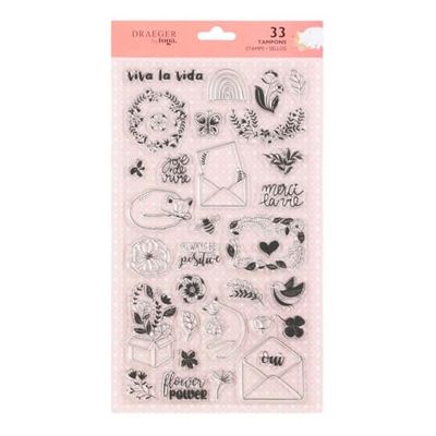 Toga by Draeger | Siliconen stempel, transparant, 17 x 31 cm