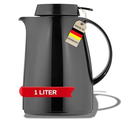 Helios Servitherm Vacuum Jug Black 1 Litre