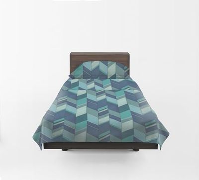 GUZZINI Classic - Completo Letto con Lenzuola Letto Cotone Percalle 160x280 + 1 Lenzuolo con Angoli Coprimaterasso Sotto 90x200 per Materasso Alto 30cm + 1 Federa Cuscino 50x80