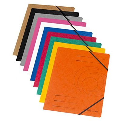 Herlitz Colorspan Lote de pastas de borracha (10 unidades, A4)