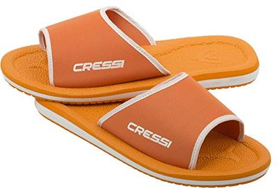 Cressi Sub S.p.A. Lipari Sandals Chaussures de Plage et Piscine Mixte, Orange/Blanc, 27