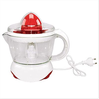 LeoFla Spremiagrumi Elettrico da Tavolo A Pressione con Filtro 25W Serbatoio 0,7 L, Variabile, Media