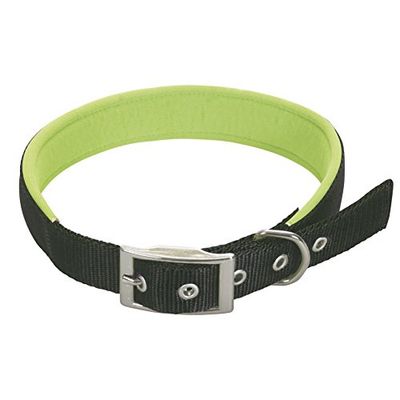 CHAPUIS SELLERIE SLA260 Collare per cani - Collare comfort in nylon nero - Larghezza 15 mm - Lunghezza 35 cm - Misura S