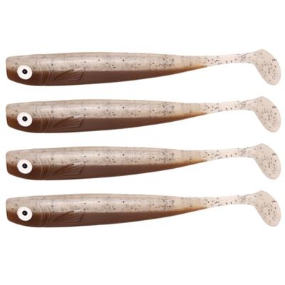 Zanderbait 16 cm Sandman, fiskedrag, drag, konstbete, gösdrag, softbait, gummifisk, gummibete, leveransomfattning 4 stycken.