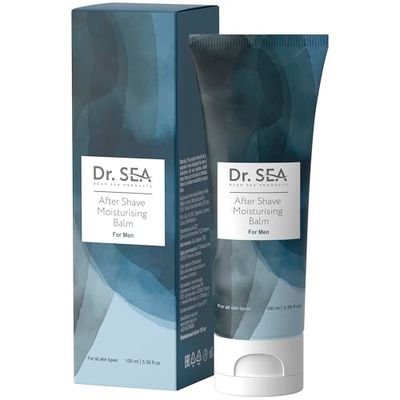 DR. SEA - Moisturizing After-Shave Balm – Soothes & Protects Skin – Q10, Omega 3 & Dunaliella Algae – Dead Sea Minerals – 125ml