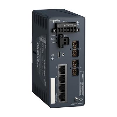 Schneider MCSESM063F2CS0, Switchgestprof_4X100Txrj45,2X100Fxfomono (EAN 3606481463272)