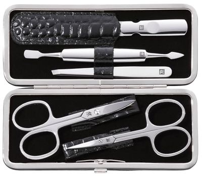 Zwilling 97507-004-0 Classic Inox Boîtier de Cadre en Effet Crocodile 5-Pièces Set, Noir