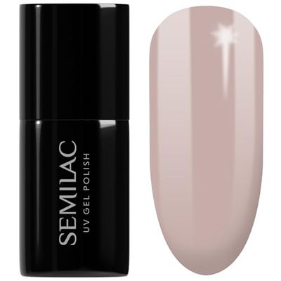 Semilac Vernis à ongles gels semi-permanents UV Business Line Nugat Beige 7ml