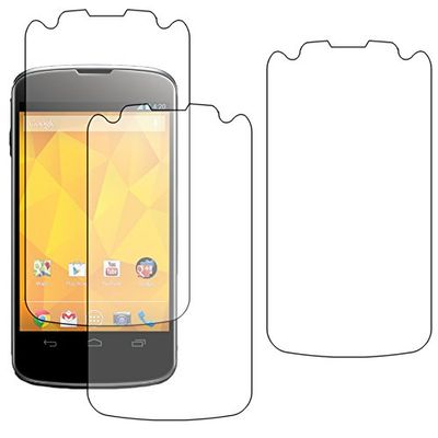 ebestStar - Pack x3 Protector Pantalla Compatible con LG Nexus 4 E960 Películas Flexibles Anti Huellas Anti arañazos, Instalacion Sin-Burbujas [Aparato: 133.9 x 68.7 x 9.1mm, 4.7'']