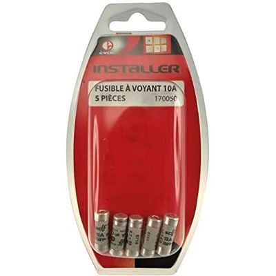 EVOE 3032381700504 veiligheidskaart, 10 A x 5 stuks, kleurloos, eenheidsmaat