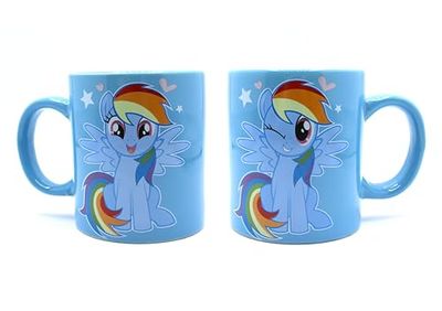 Joy Toy 95771 - Rainbow Dash keramische mok 320 ml in geschenkverpakking, 12 x 9 x 10 cm