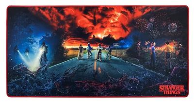 Konix Stranger Things Tapis de Souris Gaming XXL 90 x 46 cm - Surface Microfibre antidérapante - Caoutchouc - Motif Le Flagelleur Mental
